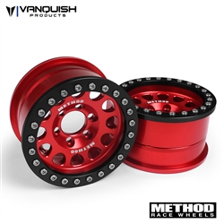 Vanquish Products Method 1.9" Race Wheel 105 Red / Black Anodized (2)