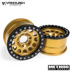 Vanquish Products Method 1.9" Race Wheel 105 Gold / Black Anodized (2)