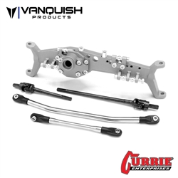 Vanquish Products Axial Capra Currie F9 Front Axle Clear Anodized