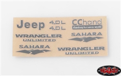 RC4WD Metal Emblems for Axial SCX10 Jeep Wrangler