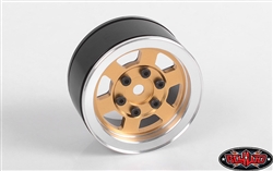 RC4WD Six-Spoke 1.55" Internal Beadlock Wheels (Gold) (4)