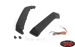 RC4WD Front Fender Flare Set with Lights and LED Lighting System for Axial 1/10 SCX 10 III Jeep JLU Wrangler