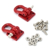 Yeah Racing 1/10 RC Rock Crawler Accessories - Heavy Duty Shackle w/Mounting Bracket (Red)