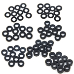 Yeah Racing Aluminum M3 Flat Washer 0.25 / 0.5 / 1 / 1.5 / 2 / 2.5 / 3mm (10pcs each) Set Black