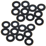 Yeah Racing Aluminum M3 Flat Washer 0.5mm (20pcs) Black