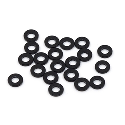 Yeah Racing Aluminum M3 Flat Washer 1mm (20pcs) Black