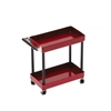 Yeah Racing 1/10 Scale 2-Tiered Rolling Metal Cart - Red
