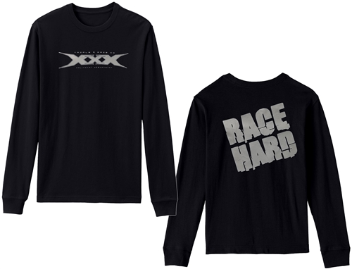 Triple X Race Hard' Short Sleeve Black T-Shirt