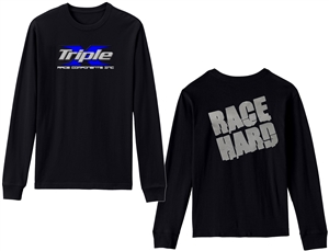 Triple X Blue X Black Long Sleeve T-Shirt