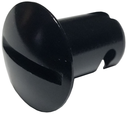 Triple X Dzus Button.  Aluminum.  Black. 0.500".