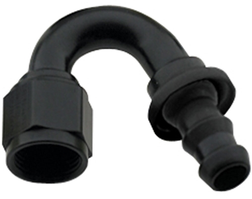 Push Lock Fitting. 150° (-16) Black.