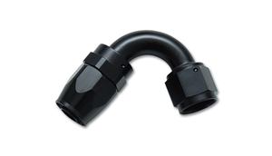 Swivel Hose End. (120°) (-8) Black.