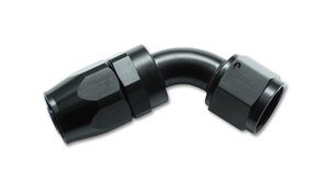 Swivel Hose End. (60°) (-6) Black.