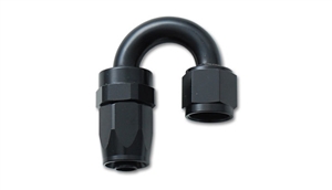 Swivel Hose End. (180°) (-6) Black.