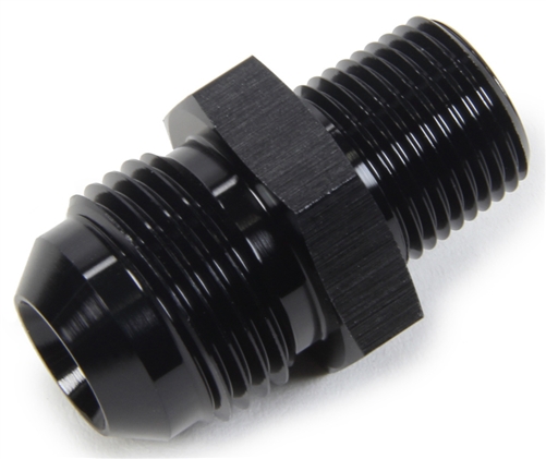 -4 AN To 1/4" NPT Straight Fitting.  Black Anodized.