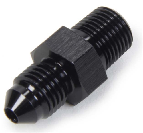 -3 AN To 1/8" NPT Straight Fitting.  Black.