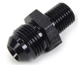 -4 AN To 1/4" NPT Straight Fitting.  Black Anodized.