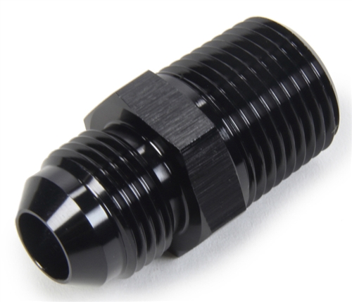 -4 AN To 1/4" NPT Straight Fitting.  Black Anodized.