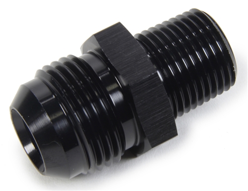 -4 AN To 1/4" NPT Straight Fitting.  Black Anodized.