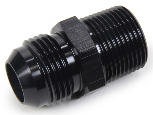 -4 AN To 1/4" NPT Straight Fitting.  Black Anodized.