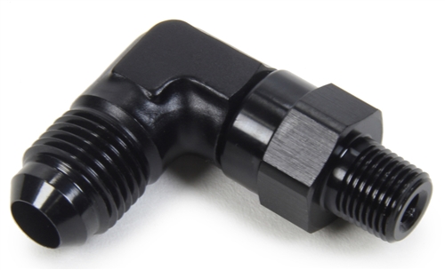 -4 AN To 1/4" NPT Straight Fitting.  Black Anodized.