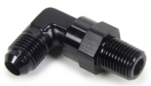 -4 AN To 1/4" NPT Straight Fitting.  Black Anodized.