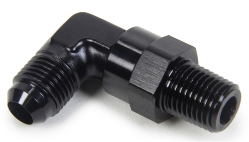 -4 AN To 1/4" NPT Straight Fitting.  Black Anodized.