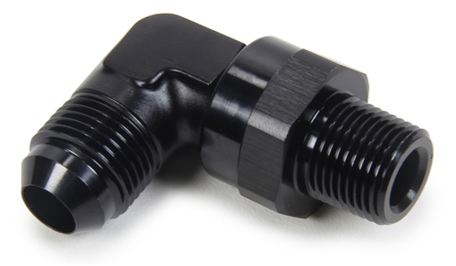 -4 AN To 1/4" NPT Straight Fitting.  Black Anodized.