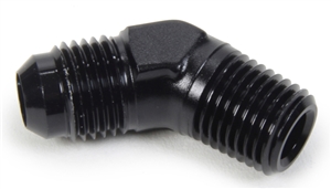 -4 AN To 1/4" NPT Straight Fitting.  Black Anodized.