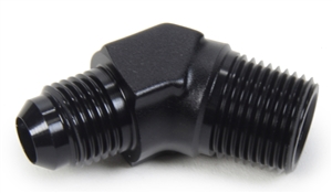 -4 AN To 1/4" NPT Straight Fitting.  Black Anodized.