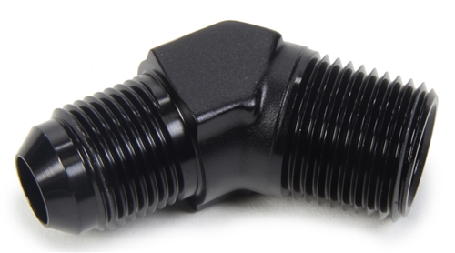 -4 AN To 1/4" NPT Straight Fitting.  Black Anodized.