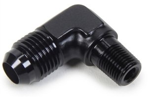 -4 AN To 1/4" NPT Straight Fitting.  Black Anodized.