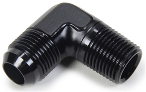 -4 AN To 1/4" NPT Straight Fitting.  Black Anodized.