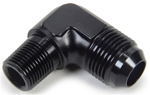 -4 AN To 1/4" NPT Straight Fitting.  Black Anodized.