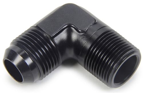 -4 AN To 1/4" NPT Straight Fitting.  Black Anodized.