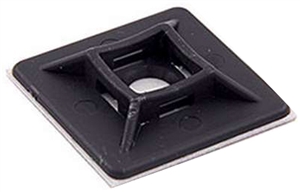 1 1/8" Zip Tie Base. Black.