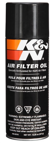 K&N Air Filter Oil 12oz  Aerosol can