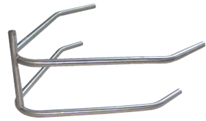 XXX Sprint Car Rear Bumper With Post No Diagonal Brace.  Polished Stainless Steel.