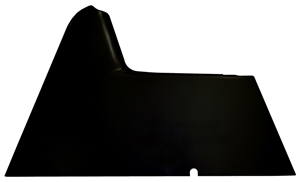 XXX Sprint Car Right Arm Guard.  Flat.  Fiberglass.  2" Tall.  Black.