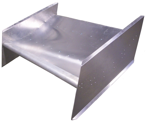 XXX Sprint Car Nose Wing.  Center Mount.  Large Side Boards.  Deep Dish.  Heavy-Duty Aluminum Cap.