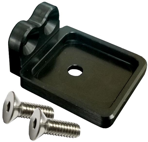 Top Steering Gear Mount Fuel Shutoff Bracket (DMI).  Black.