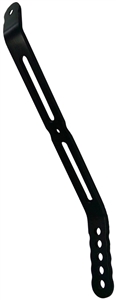 XXX Sprint Car Aluminum Nose Wing Straps.  Shock Tower to Side Board. Black. (Sold Individually).