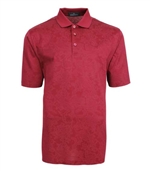 Bugatchi mens fancy mercerized cotton polo shirt ruby red paisley