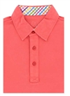 Bugatchi T-shirt polo short sleeve - L - CORAL