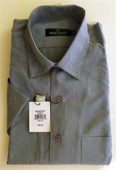 microfiber short sleeve camp collar shirts by Bugatchi