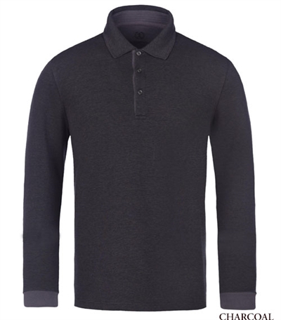 Bugatchi Long Sleeve Cotton Polo sweatshirt