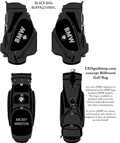 Custom BMW golf bag | CEOgolfshop.com