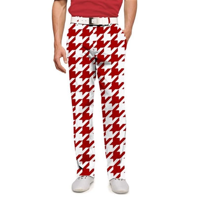 Loudmouth Golf Pants Red Tooth