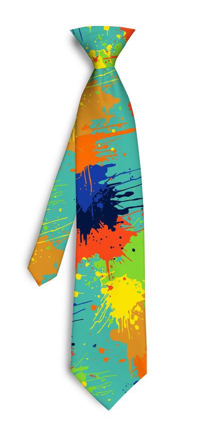 Paint Balls Aqua Silk Tie LoudMouth Golf