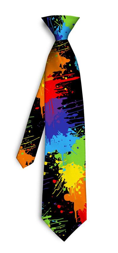 Paint Balls black Silk Tie LoudMouth Golf